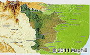 Satellite Panoramic Map of Vondrozo, physical outside