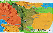 Satellite Panoramic Map of Vondrozo, political outside