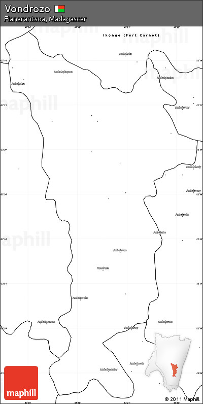 Blank Simple Map of Vondrozo