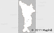 Gray Simple Map of Vondrozo, cropped outside