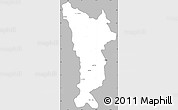 Gray Simple Map of Vondrozo, single color outside