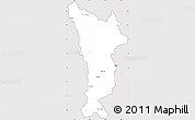 Silver Style Simple Map of Vondrozo, cropped outside