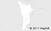 Silver Style Simple Map of Vondrozo