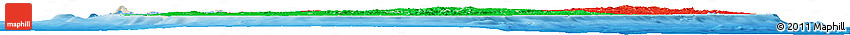 Flag Horizon Map of Madagascar, shaded relief outside, bathymetry sea, flag centered