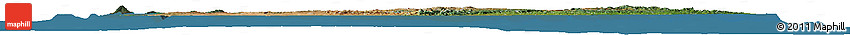 Satellite Horizon Map of Madagascar, darken, land only