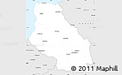 Silver Style Simple Map of Besalampy