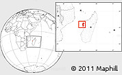 Blank Location Map of Maintirano, within the entire country