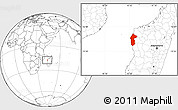 Blank Location Map of Maintirano