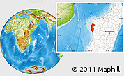 Physical Location Map of Maintirano, highlighted country