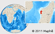 Shaded Relief Location Map of Maintirano