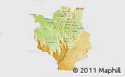 Physical 3D Map of Mandritsara, cropped outside