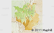 Physical 3D Map of Mandritsara, lighten