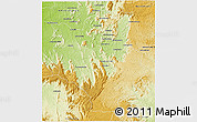 Physical 3D Map of Mandritsara