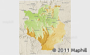 Physical 3D Map of Mandritsara, shaded relief outside