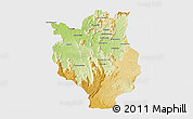 Physical 3D Map of Mandritsara, single color outside
