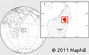 Blank Location Map of Mandritsara