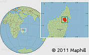 Savanna Style Location Map of Mandritsara