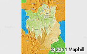 Physical Map of Mandritsara, political outside