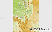 Physical Map of Mandritsara