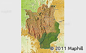 Satellite Map of Mandritsara, physical outside