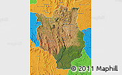 Satellite Map of Mandritsara, political outside
