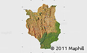 Satellite Map of Mandritsara, single color outside