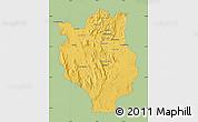 Savanna Style Map of Mandritsara, single color outside