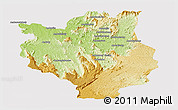 Physical Panoramic Map of Mandritsara, cropped outside
