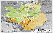 Physical Panoramic Map of Mandritsara, desaturated