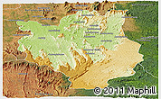 Physical Panoramic Map of Mandritsara, satellite outside