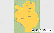 Savanna Style Simple Map of Mandritsara, cropped outside