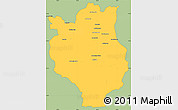 Savanna Style Simple Map of Mandritsara, single color outside