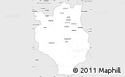 Silver Style Simple Map of Mandritsara