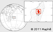 Blank Location Map of Tsaratanana