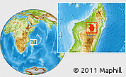 Physical Location Map of Tsaratanana