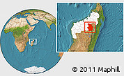 Satellite Location Map of Tsaratanana, highlighted parent region