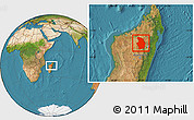 Satellite Location Map of Tsaratanana