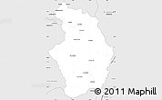 Silver Style Simple Map of Tsaratanana