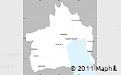 Gray Simple Map of Maroantsetra, single color outside