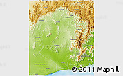 Physical 3D Map of Amboasary-Sud