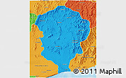 Political 3D Map of Amboasary-Sud