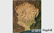 Satellite 3D Map of Amboasary-Sud, darken