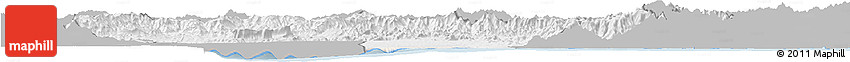 Gray Horizon Map of Amboasary-Sud, single color outside