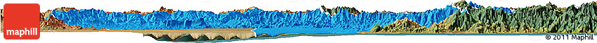 Political Horizon Map of Amboasary-Sud, satellite outside