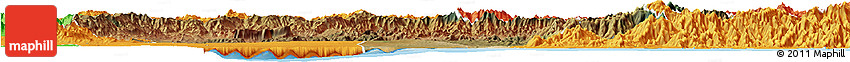 Satellite Horizon Map of Amboasary-Sud, political outside