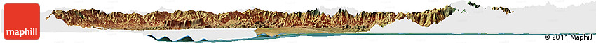 Satellite Horizon Map of Amboasary-Sud, single color outside
