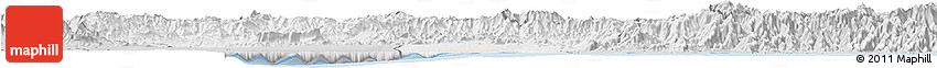 Silver Style Horizon Map of Amboasary-Sud