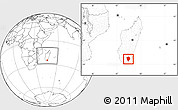 Blank Location Map of Amboasary-Sud, within the entire country