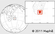 Blank Location Map of Amboasary-Sud