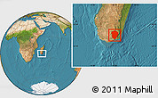 Satellite Location Map of Amboasary-Sud
